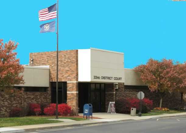 Image of the 33rd District Court - Brownstown, Flat Rock, Gibraltar, Grosse Ile, Rockwood, Trenton, and Woodhaven courthouse.