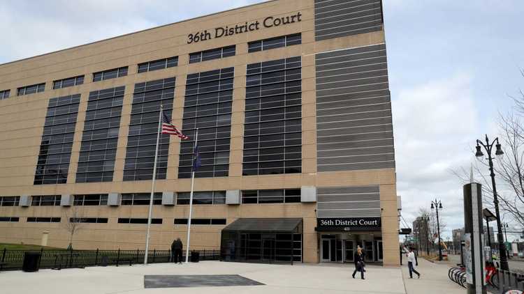Image of the 36th District Court - Detroit courthouse.